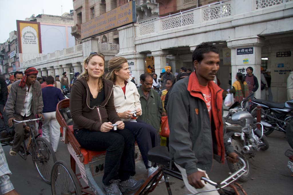 rickshaw ridein chandni chowk - tips for travelling in delhi