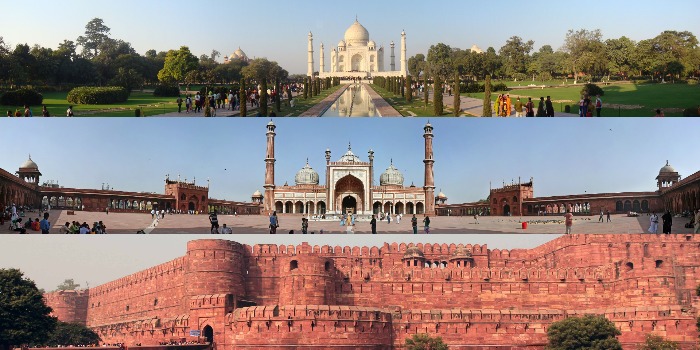 Shah Jahan Taj Mahal, Jama Masjid, Agra Fort